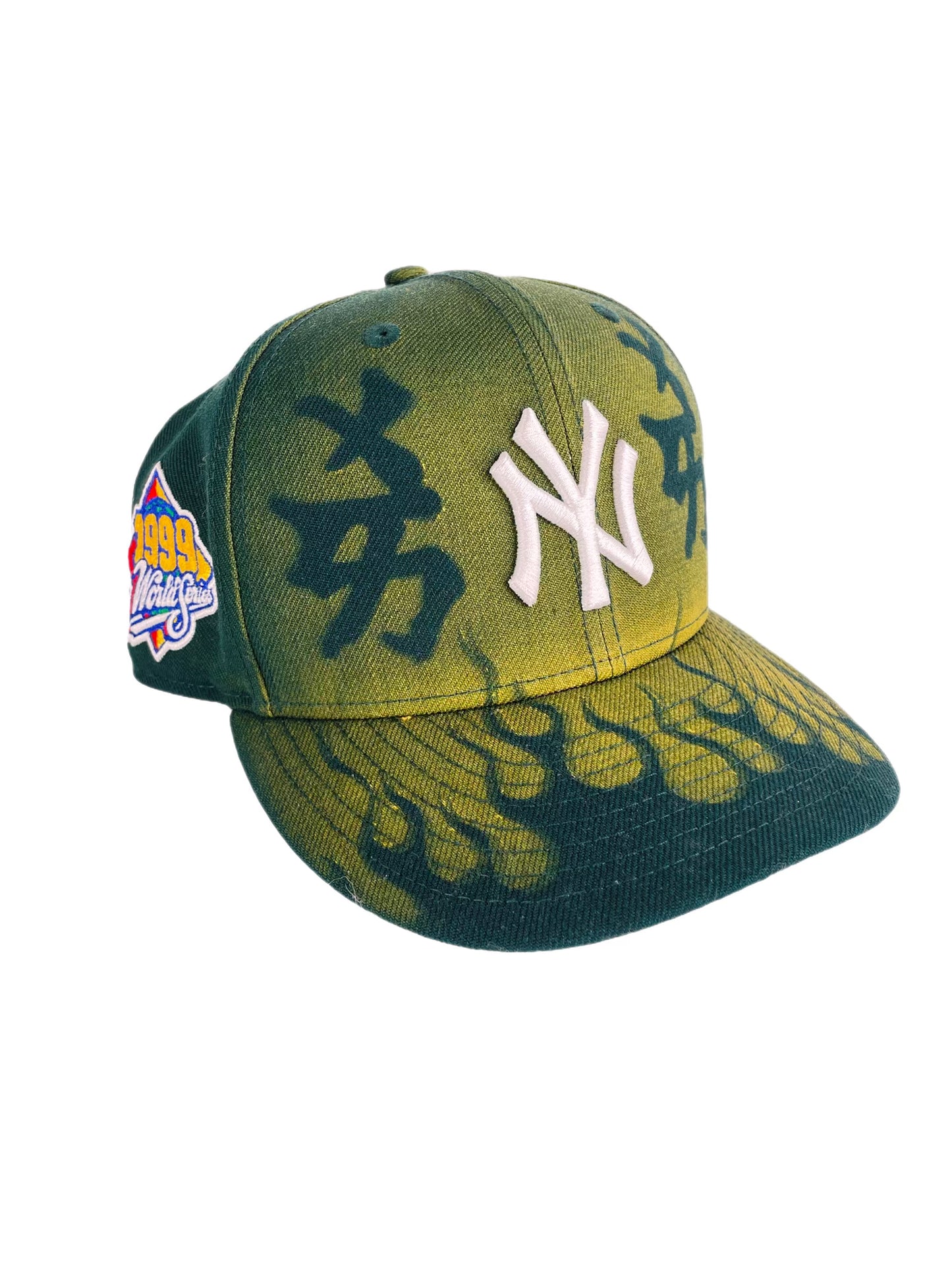 New York Yankees Green Kanji Fitted