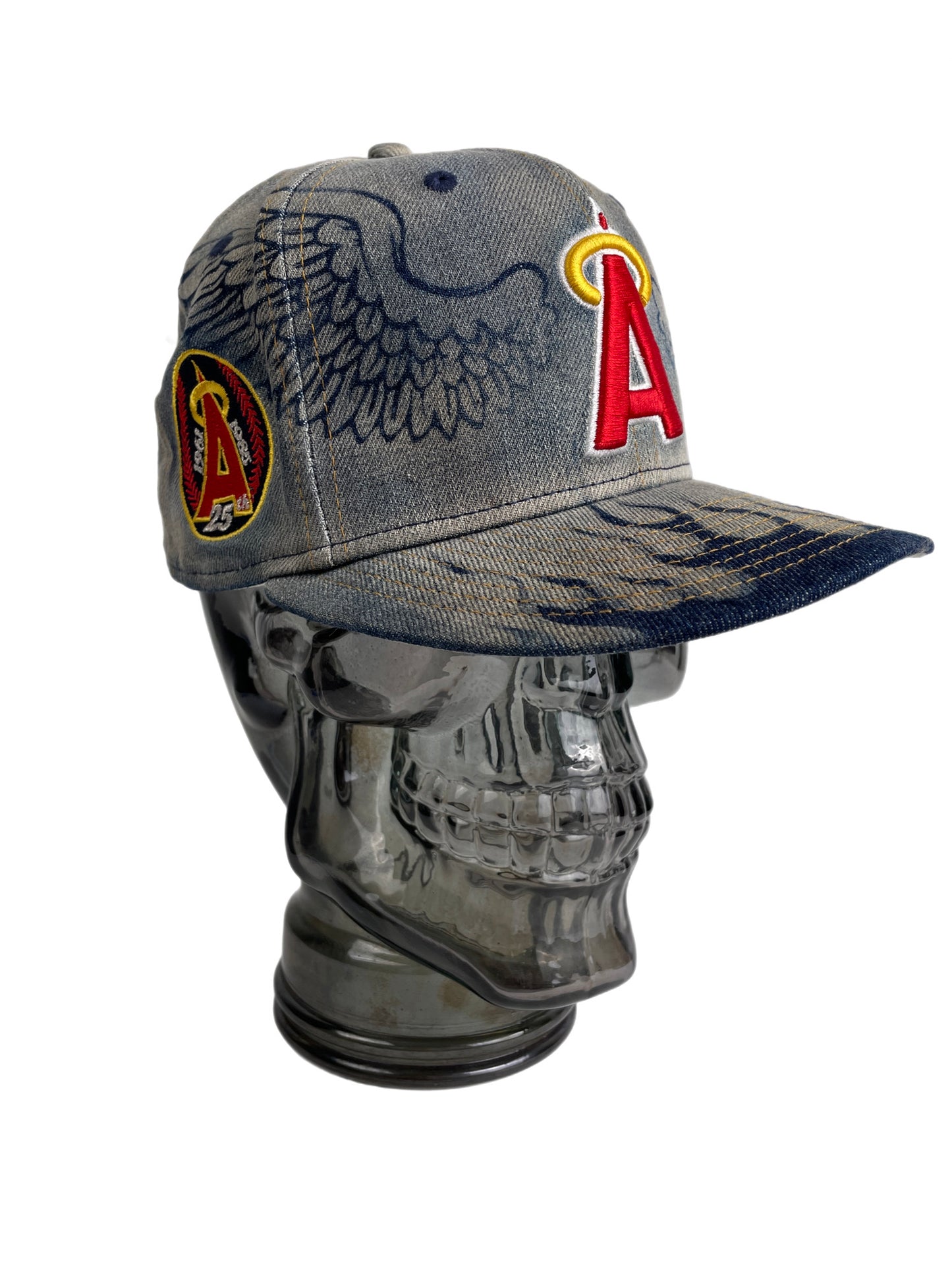 California Angels Wing Denim Fitted