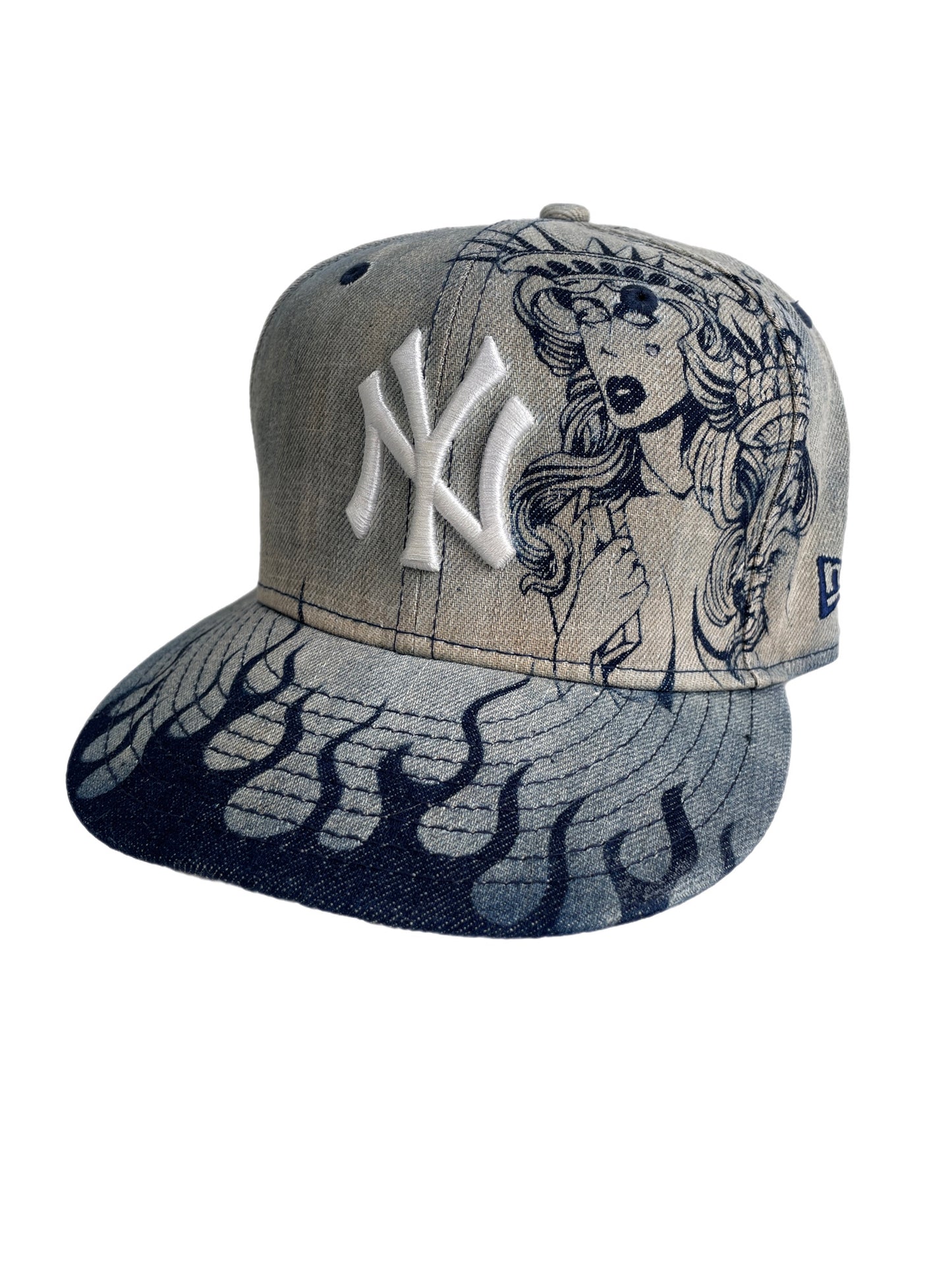 New York Yankees Lady Liberty Denim Fitted